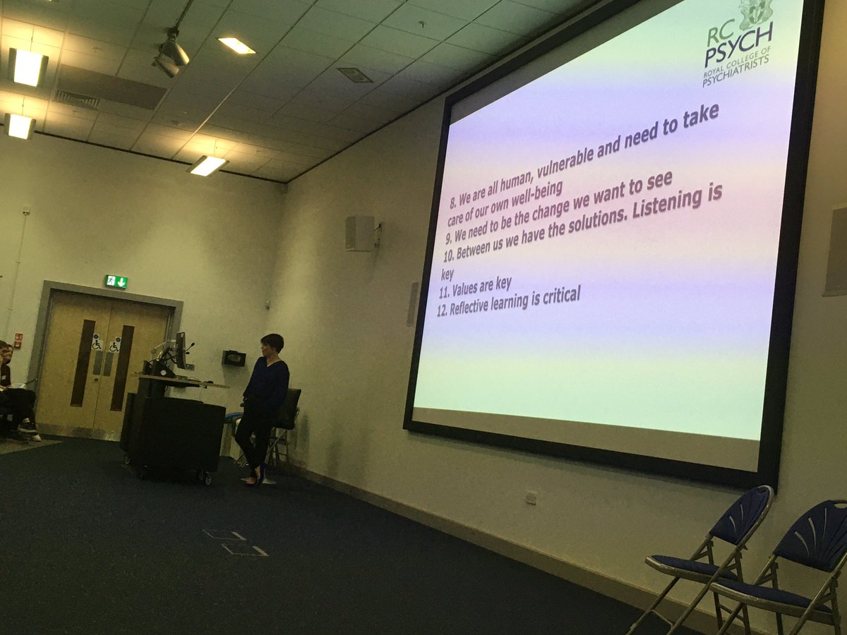 NSPC2020's tweet photo. Thank you Dr Lovett for sharing with us your 12 learning points about leadership from your career in Psychiatry and @rcpsych

#NSPC2020 #ChoosePsychiatry #Day2 https://t.co/ADkit1k2dx