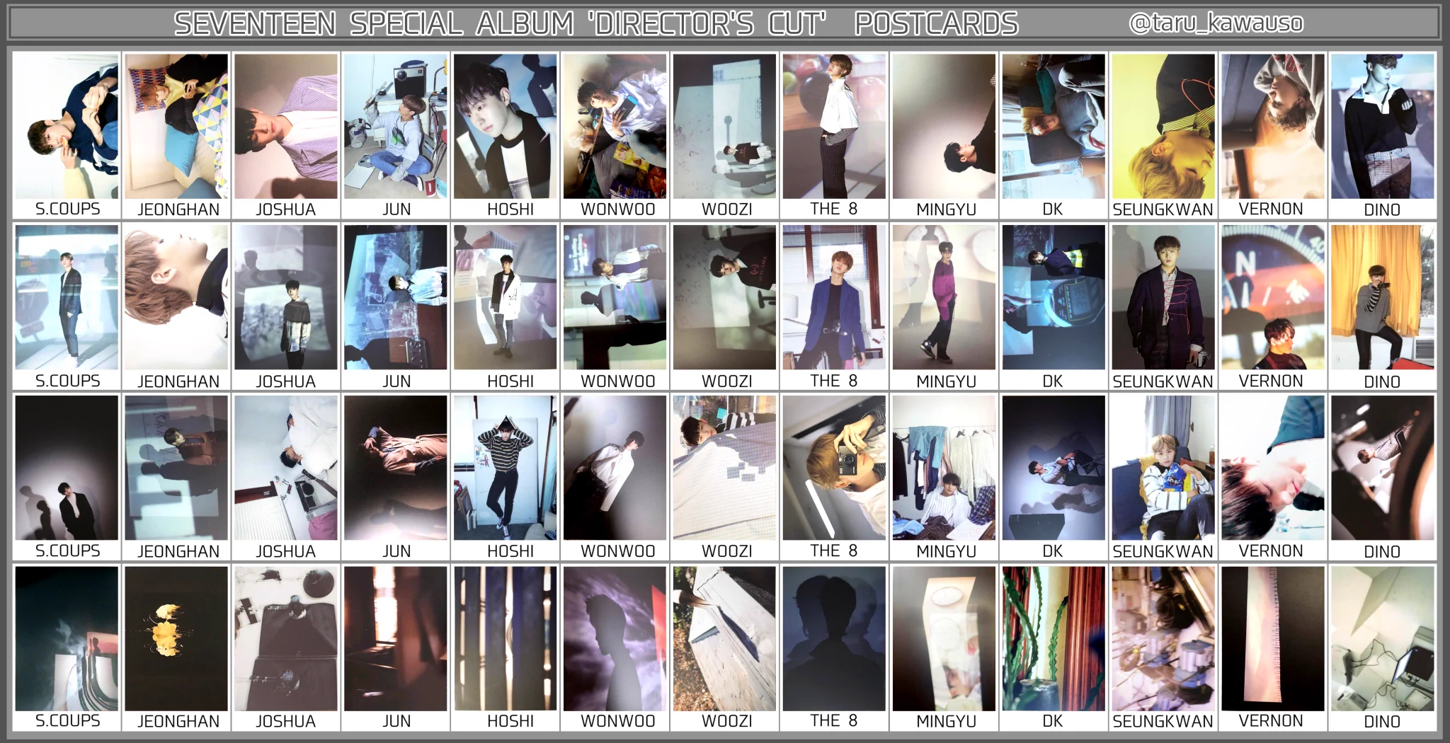 SEVENTEEN director‘s cut トレカ　コンプ ジョンハン たる*一覧 on X: 