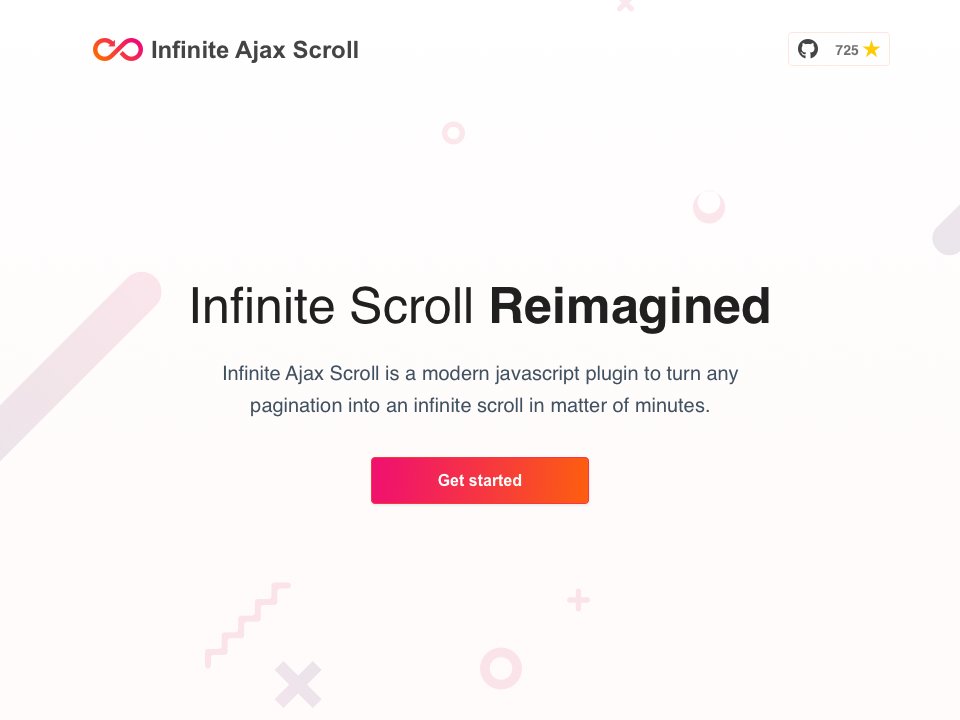 BetaList's tweet photo. Infinite Ajax Scroll: a JavaScript plugin for creating engaging paginations

https://t.co/o0m796FYdR https://t.co/29bqhymRUf