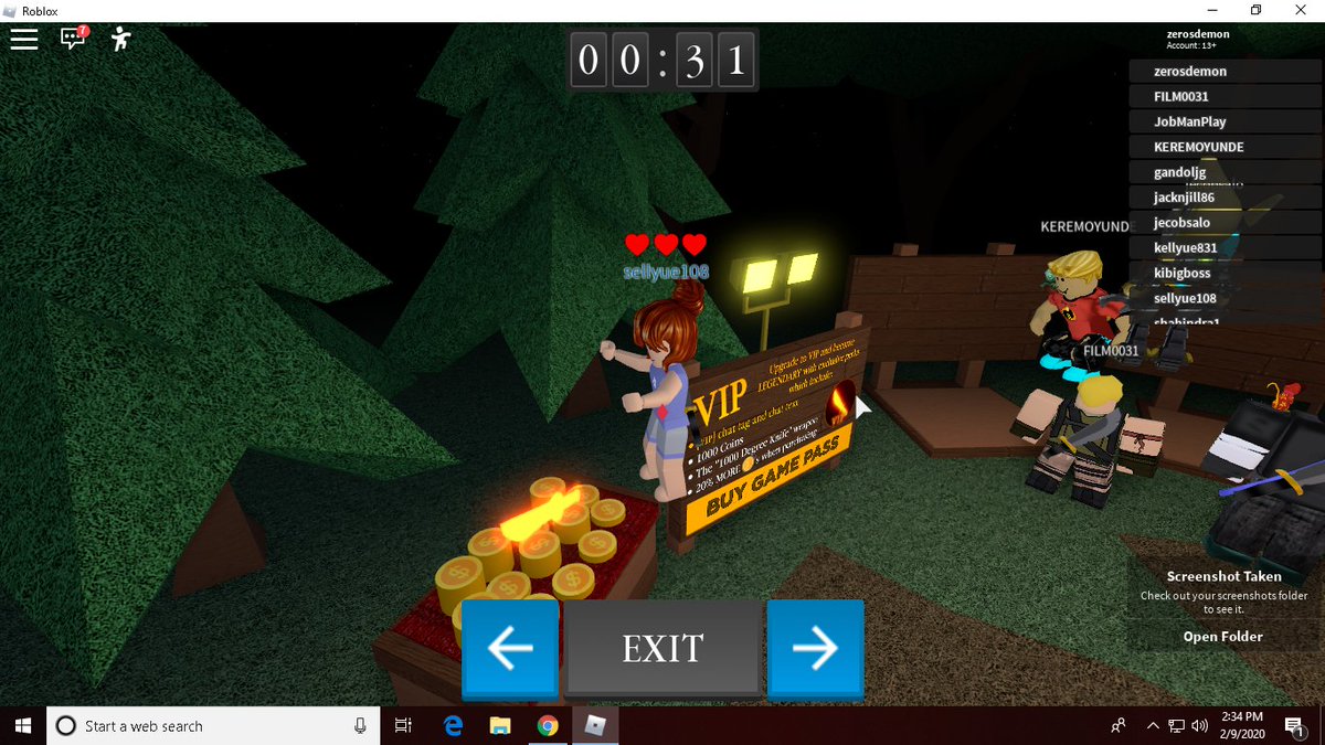codes in roblox survive the killer