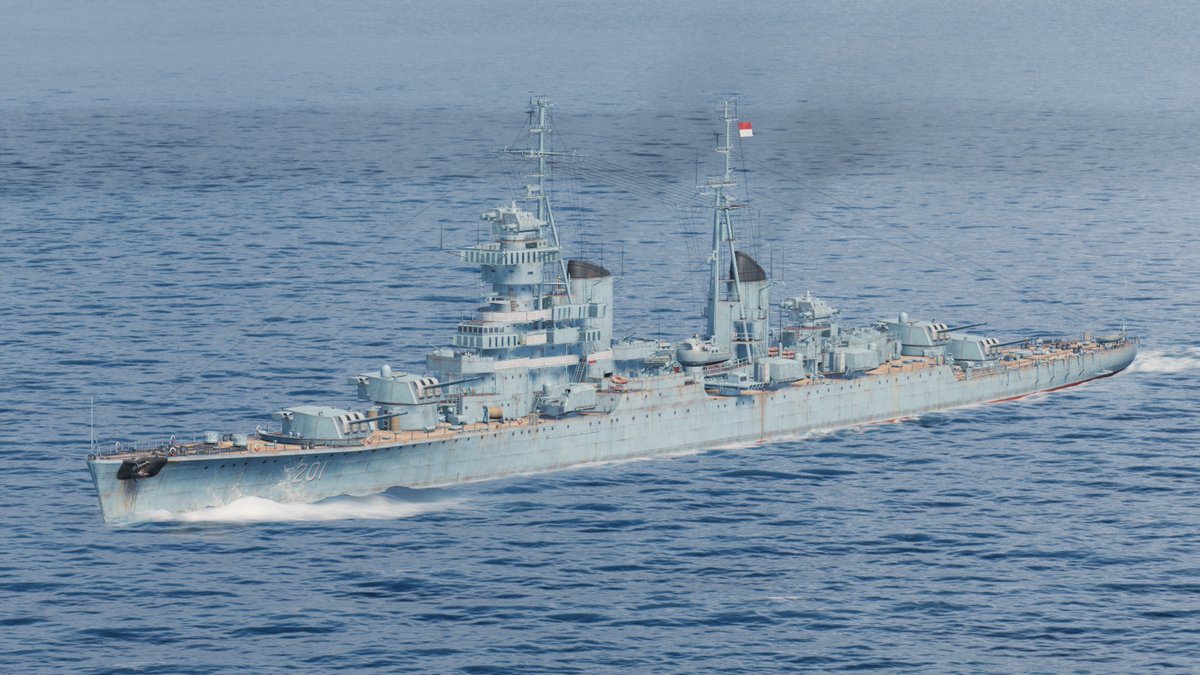 Sverdlov Class Cruiser - KRI Irian (201)Game : World of Warships. 