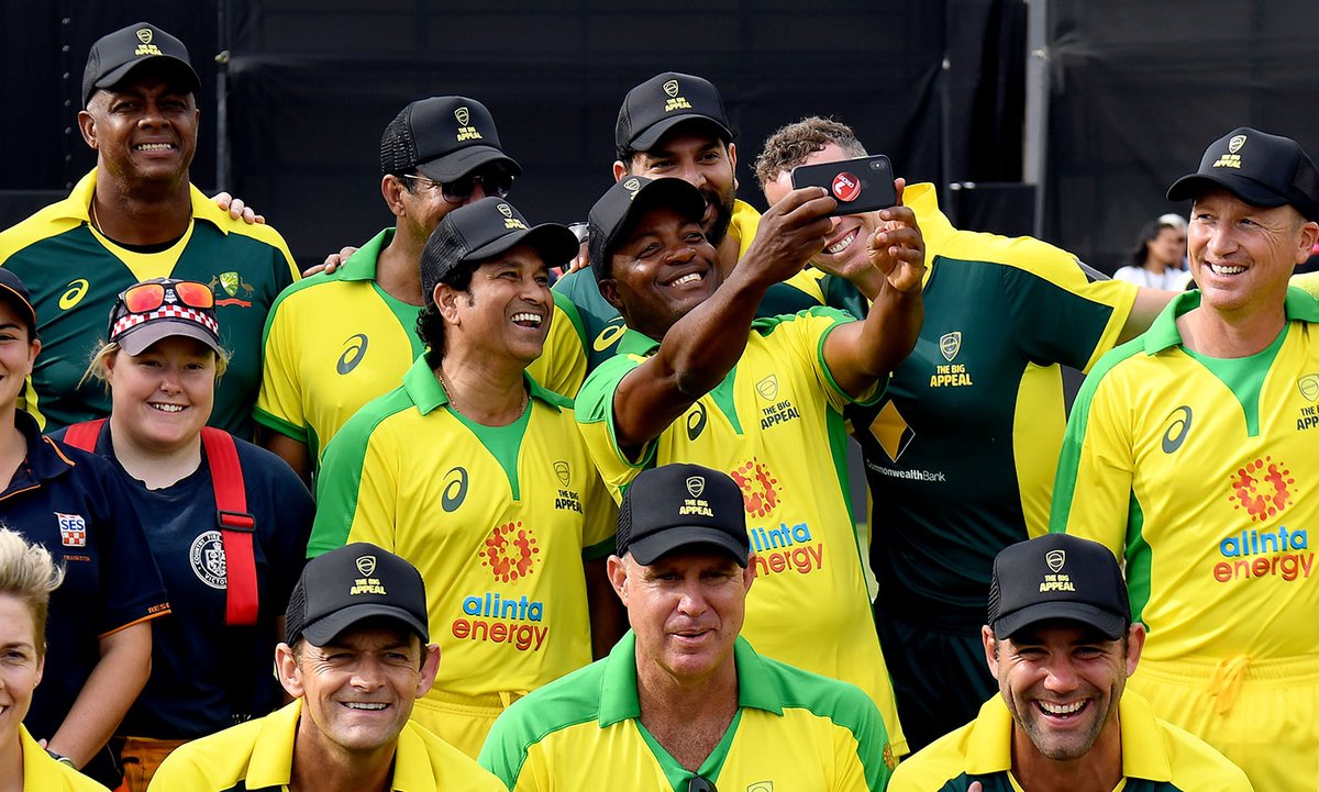 Legendary selfie. Too many legends in the pic 😎👌🙌 #BushfireCricketBash