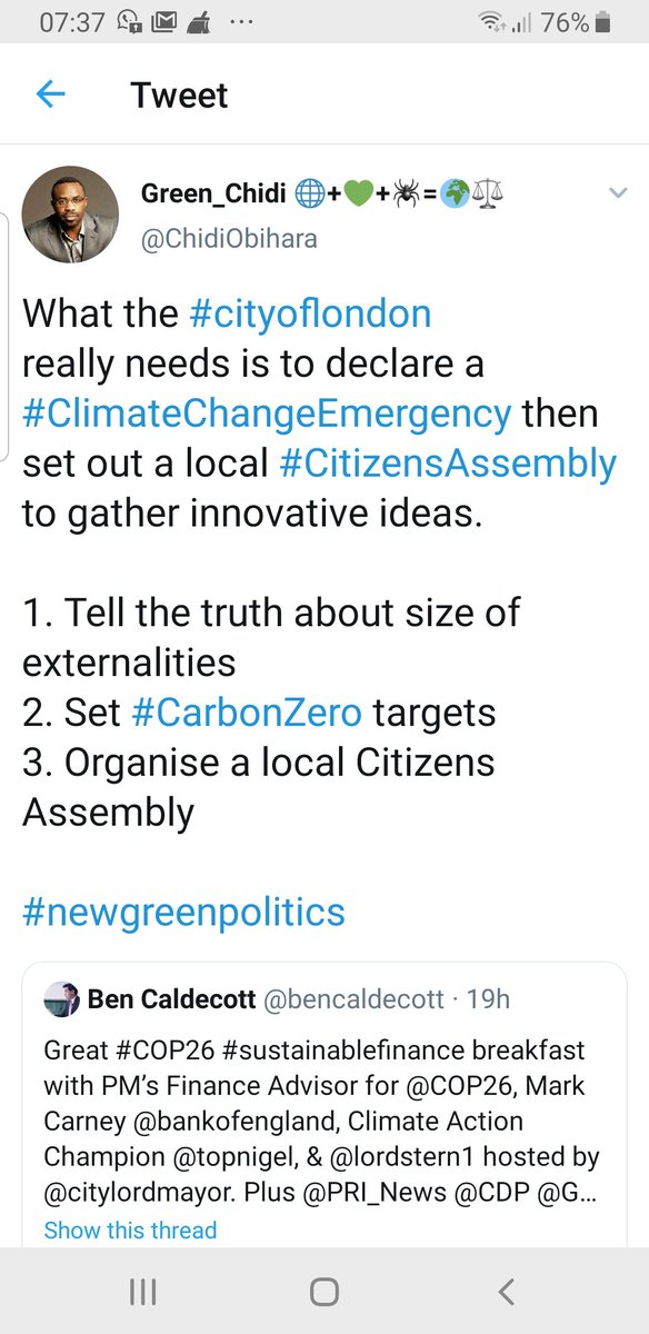 ChidiObihara's tweet image. Thx Lord stern for mentioning the European #GreenNewDeal
I am hoping you support a broader based #transitionprocess.
Please support @ExtinctionR call for an inclusive #CitizensAssembly in the #cityoflondon before @cop26...
instagram.com/p/B5IzEfQnN0f/?
#newgreenpolitics
