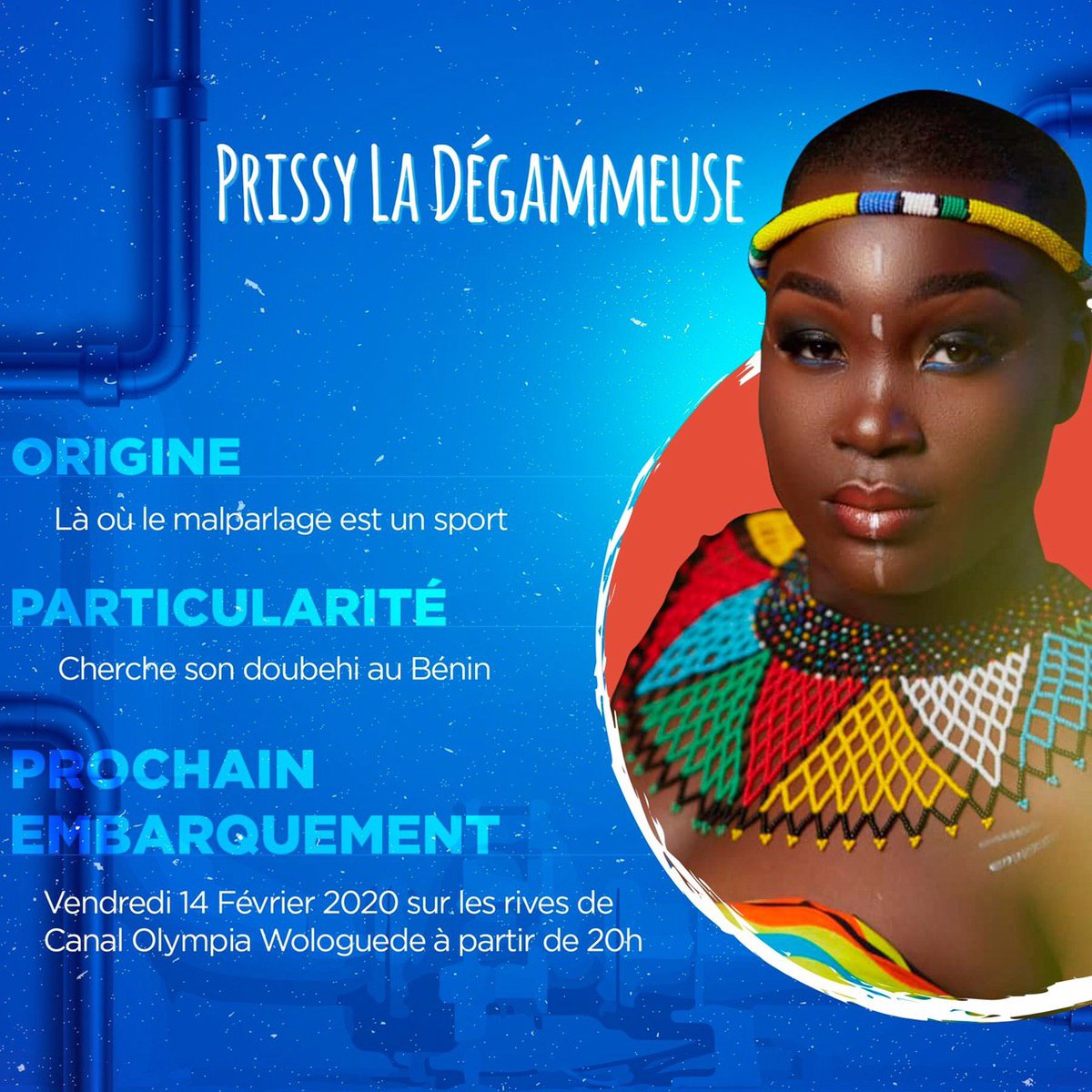 ctncomedyclub's tweet photo. Son affaire n'est jamais facile 😂

Mesdames et Messieurs, Degammage 2 prissy sera à Cotonou ce 14 Février pour le spectacle inédit "Ouvrons Les Vannes" à CanalOlympia Wologuédé à partir de 20h. 

#OuvronsLesVannesKY
#CotonouComedyClub https://t.co/UCsmBVZNrH