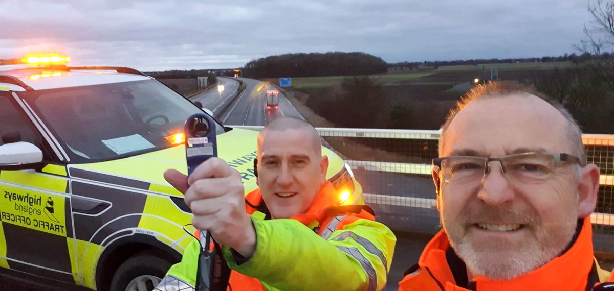 HighwaysYORKS's tweet photo. Our #TrafficOfficers Mark and Andy are out and about this morning taking extra wind readings and responding to incidents. We are currently experiencing winds at 60mph+ throughout the region.
There is lots of surface water and driving rain. 
#SlowDown #WeatherAware #StormCiara https://t.co/y1AcuZWTMf