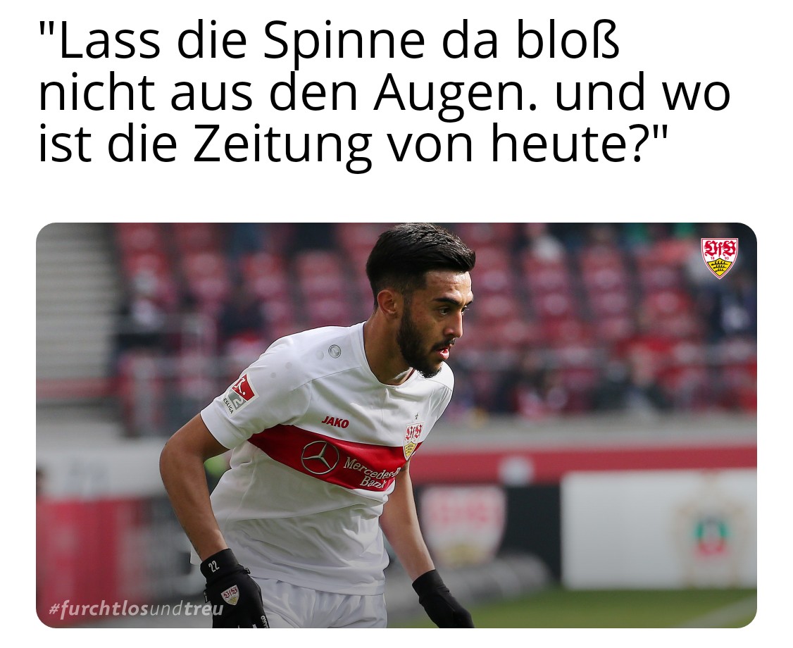 Ihr kennts doch auch.
#VfBaue #VfB #Memerkette