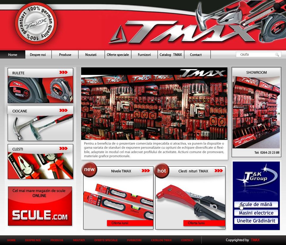 TmaxTools's tweet image. TMAX-Profi ... Unelte profesionale ... Calitate Germana garantata TUV/GS
- Conceptie inovativa, materiale moderne
- Tehnologie profesionala de ultima generatie
- Prezentare unitara, design modern, atractiv
- Preturi de Producator
- Asistenta la raft prin personal instruit