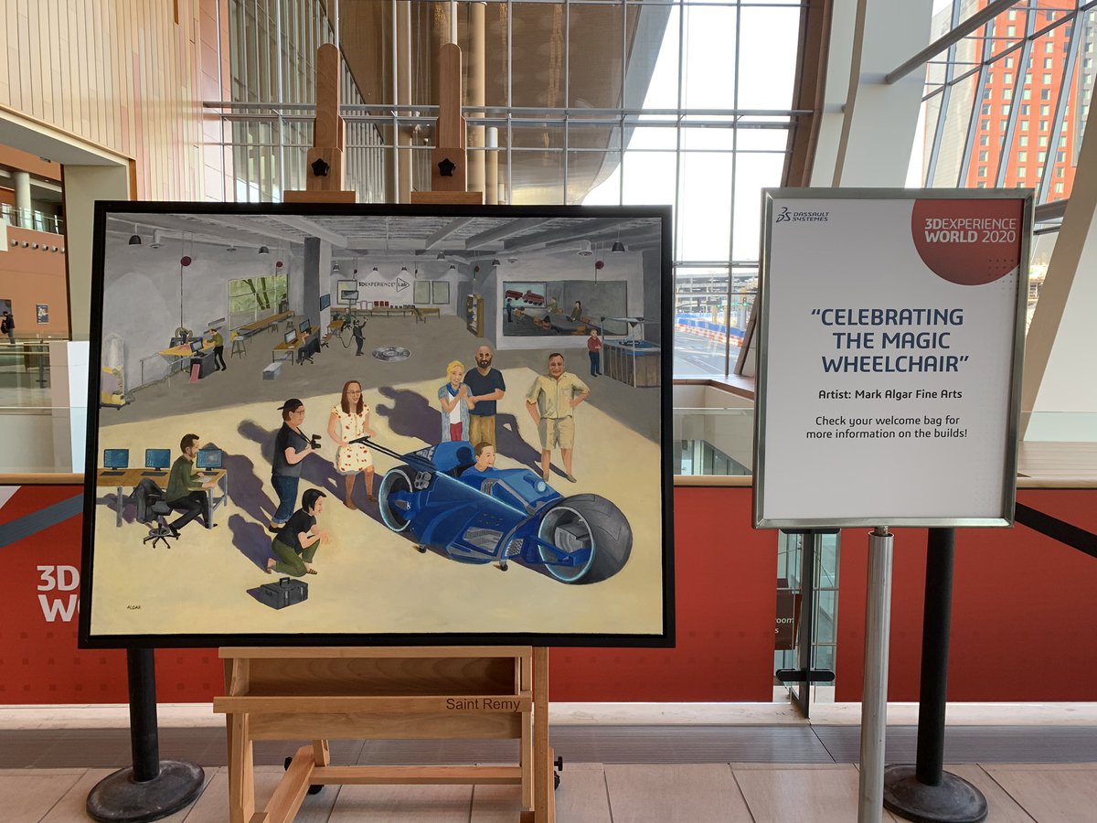 What a great feeling to see a magical moment captured in oil so skillfully. Come check it out by the giant #3DXW20 sign.