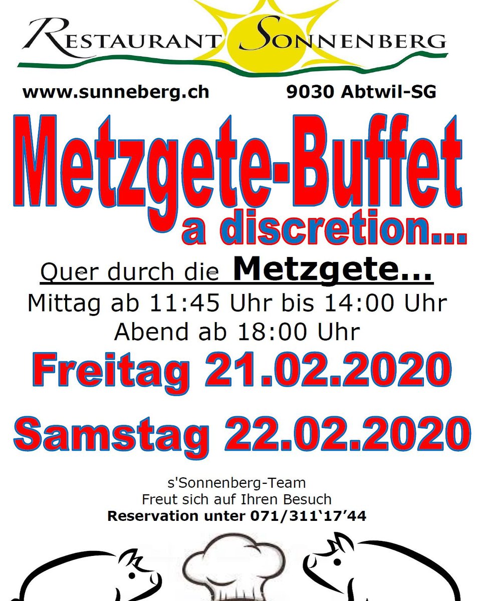 Fischbi74's tweet photo. Bald wieder #metzgete im #Sonnenberg #abtwil #stgallen wir freuen uns auf Ihre Reservation... https://t.co/1U6tHK0w5y