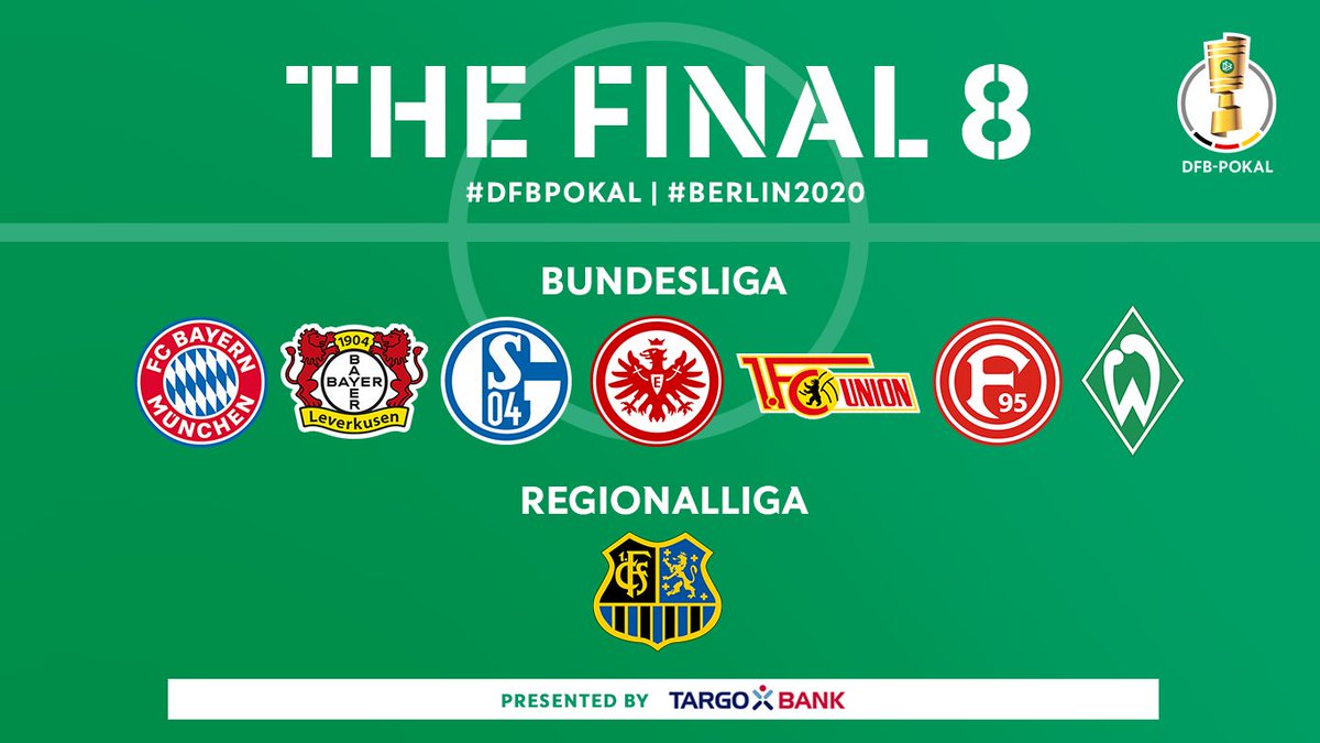 The Dfb Pokal Our Final 8 Teams Which Ties Are You Hoping To See Dfbpokal Berlin