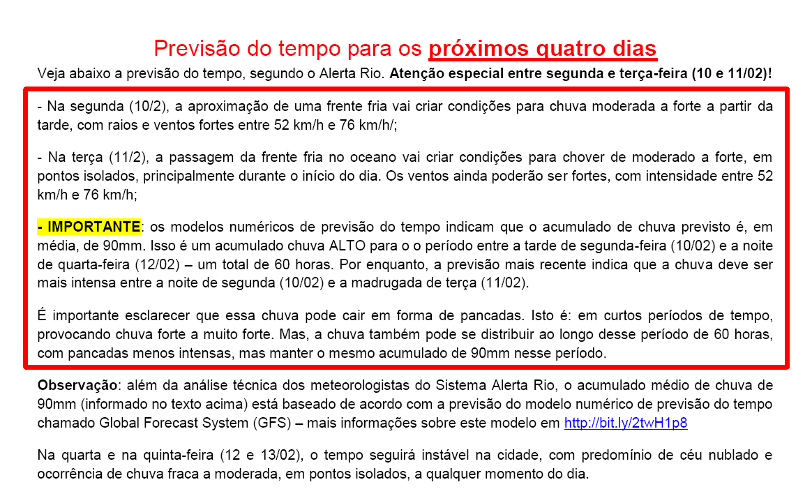 Importância da previsão do tempo (artigo)