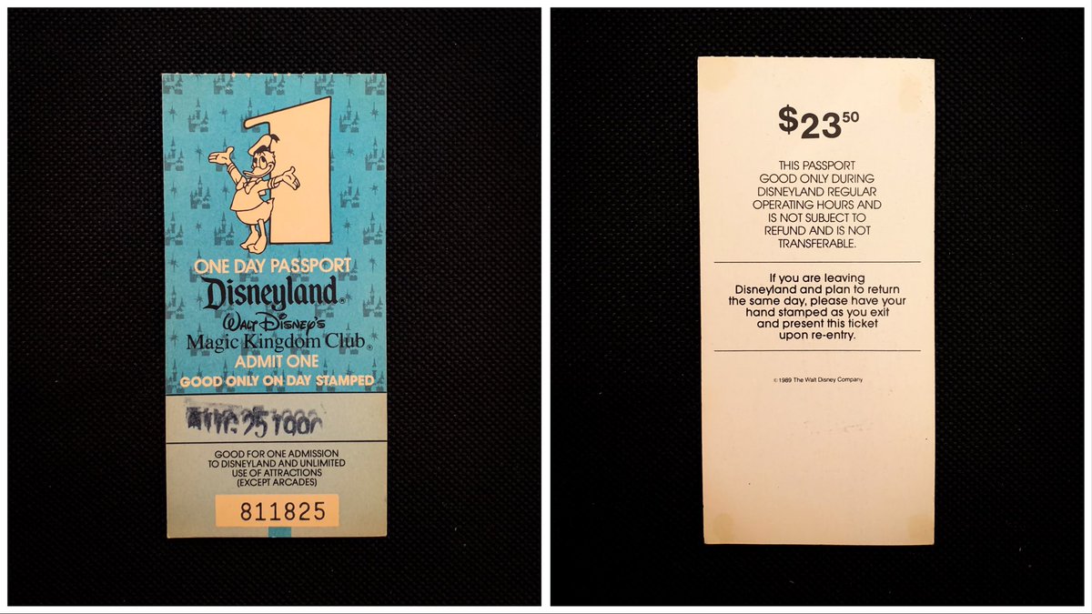 There was a time when admission to Disneyland was a mere 25$ (the equivalent of 50$ in 2020 including the inflation)