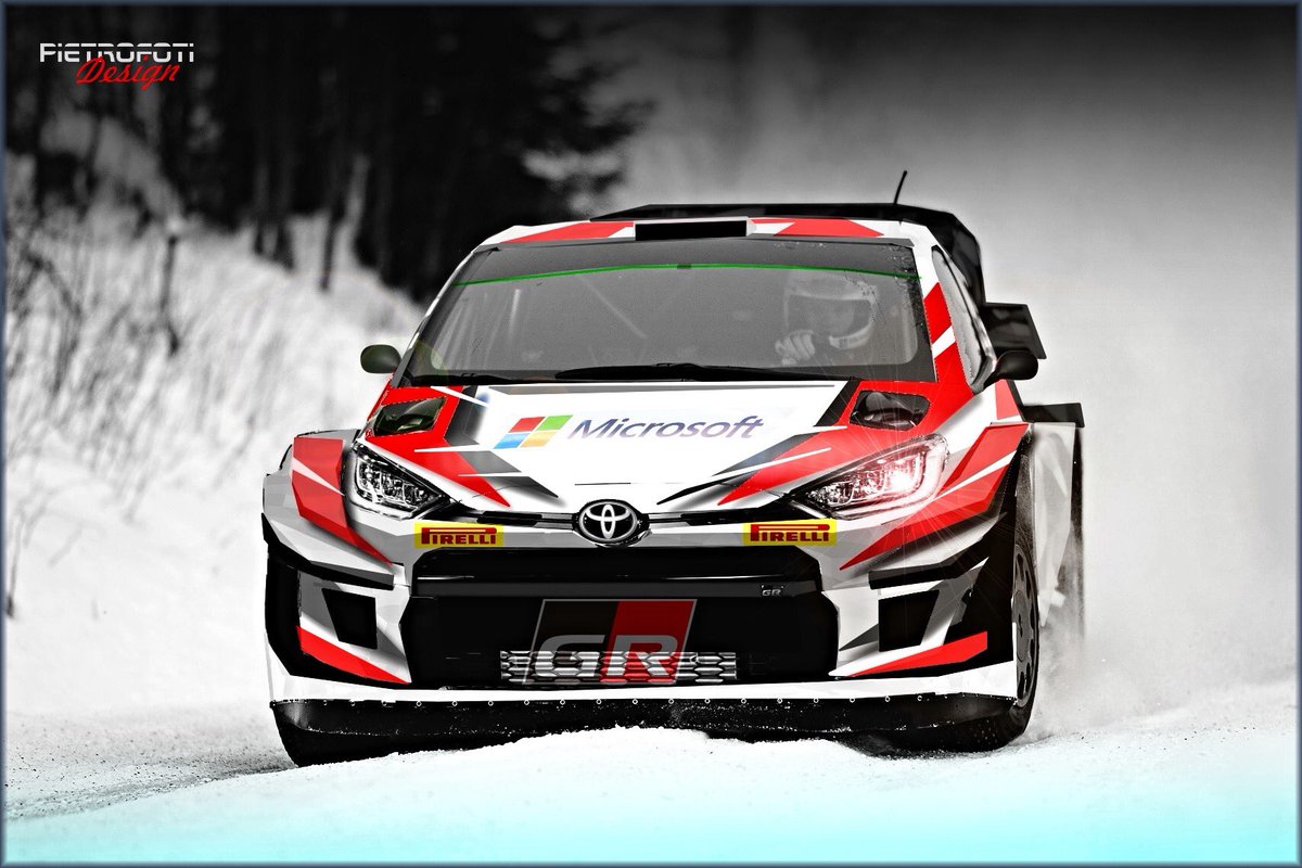 WilmetChris's tweet photo. WRC: Les essais de la Toyota Yaris WRC 2021 continue et continue aussi d'inspirer les fans designer.

Voilà un nouveau concept design de la future Yaris pour 2021.
#WRC2021 @TGR_WRC  #YarisWRC2021 #concept https://t.co/51QpYHvcVN
