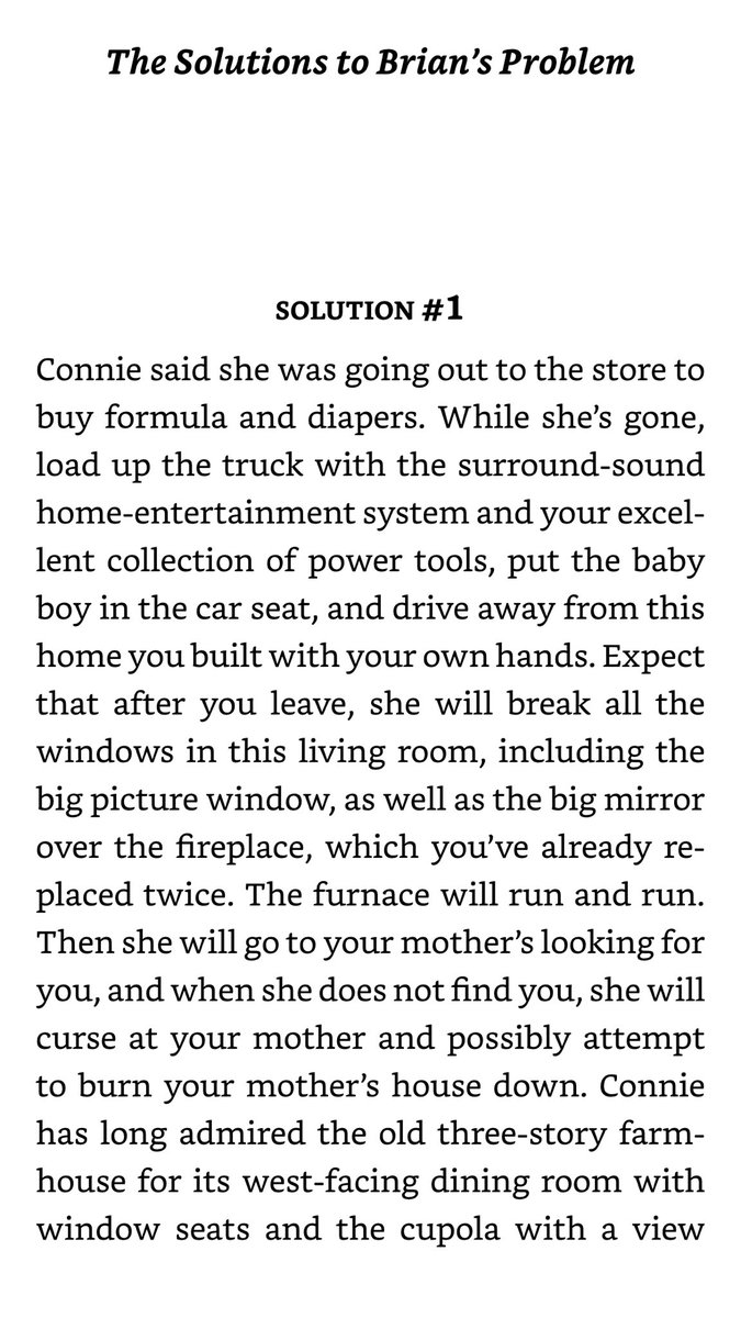 2/9/2020: “The Solutions to Brian’s Problem” by  @bonniejocampbel, from her 2009 collection AMERICAN SALVAGE, published by  @WSUPress. Originally published at  @EL_DIAGRAM as “The Solution to Ben’s Problem”:  https://thediagram.com/7_4/campbell.html