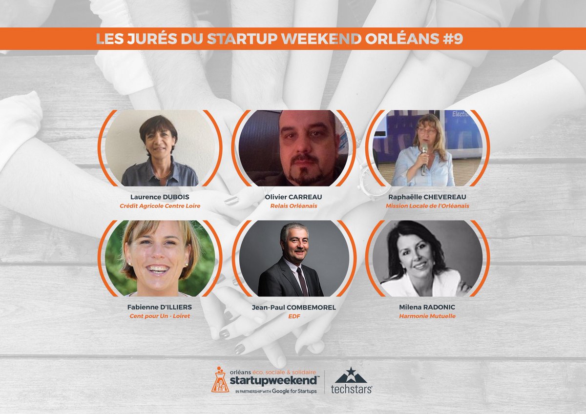 SWOrleans's tweet photo. Plus qu’une heure avant le début des pitchs !!! 😉 Merci a nos 6 jurés ! @CA_Centre_Loire Relais Orléanais Mission Locale de l’Orléanais @fabdilliers @EDF_CVL @hmutuelle #SWOrleans #StartupWeekEnd #ESS #TechLoireValley #startup #pitch #jury https://t.co/sU9s5vQFcP