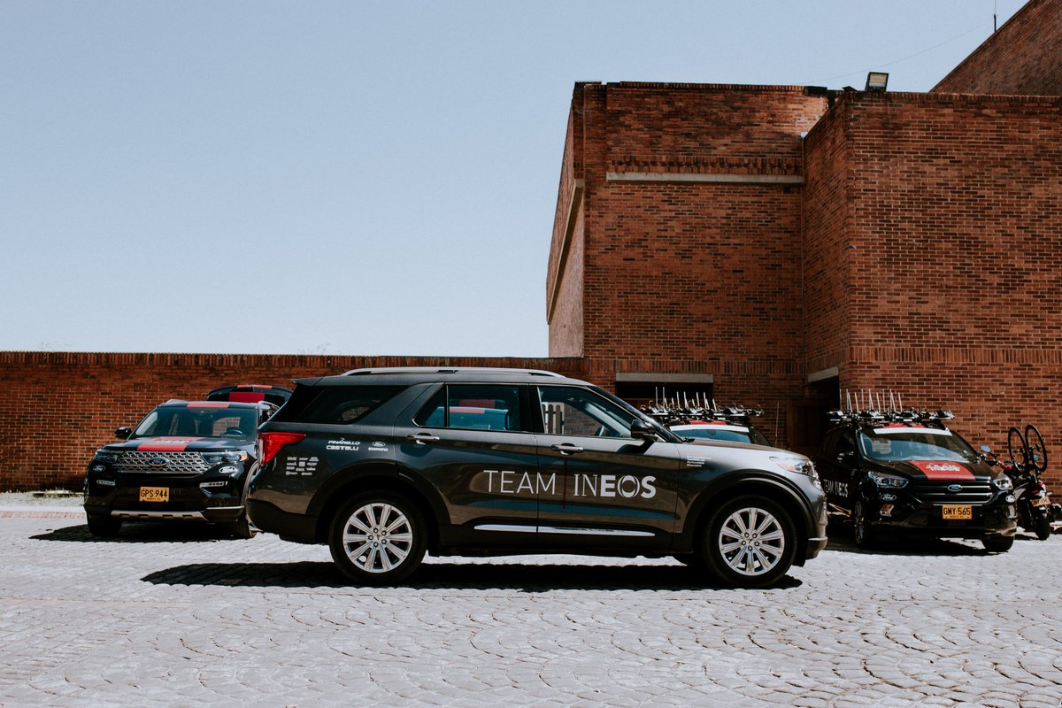 FordColombia's tweet photo. ¡LLEGÓ EL DÍA! Hoy es la presentación de equipos del
@TourColombiaUCI 2.1. Es un honor para nosotros ser el vehículo oficial de la competencia y aliados del @TeamINEOS. #TourColombiaByFord #GoTeamINEOS https://t.co/ZOhpLQx4Gv