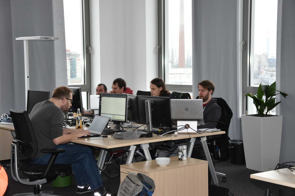 firegento's tweet photo. Second day of our #mhmnz2020 hackathon at the @netz98 office. Today not only with PhpStorm...^^ https://t.co/xJNFQ1p9ip