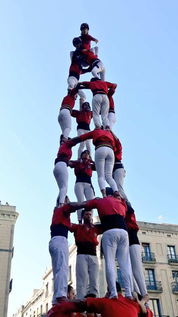 A la segona ronda de la Diada de #SantaEulàlia20 descarreguem el primer castell de vuit de la temporada per vuitè any consecutiu! Enhorabona, colla, per aquest 4d8!
#castellers #castelleres #Barcelona #cultura