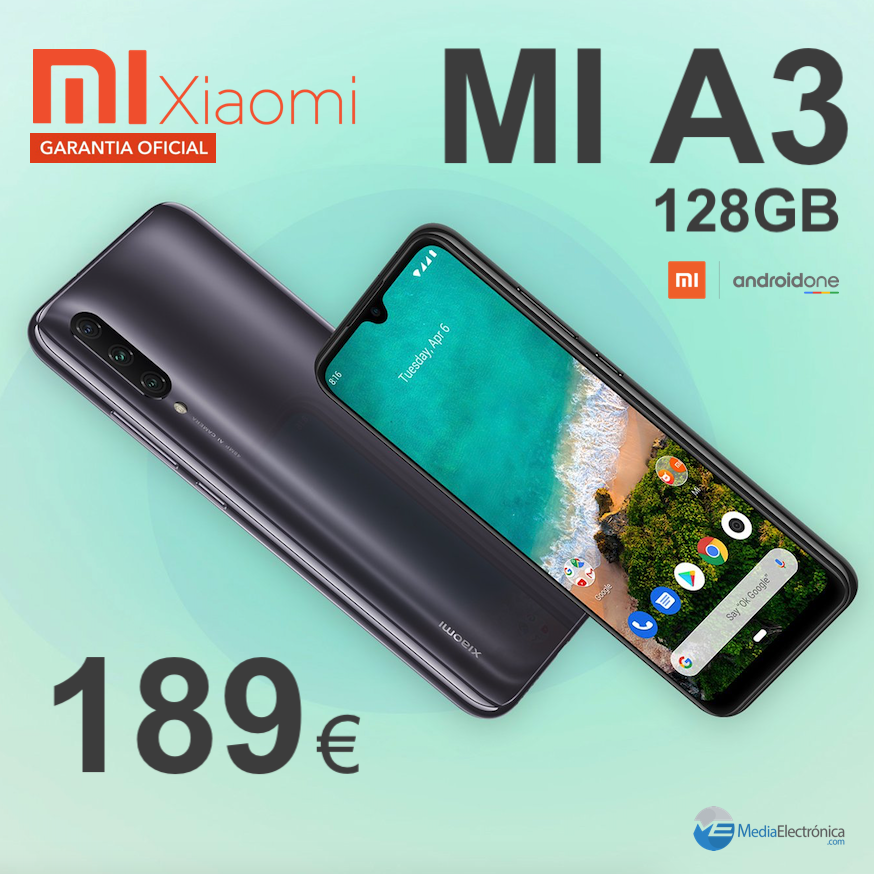 ✴️ EL XIAOMI MI A3 ANDROID ONE DE NUEVO REBAJADO!!🔥🔥
✅ Servicio Técnico en España 🇪🇸 Garantía 2 años⚡️⚡️
📲 Versión Global 128GB

💰👉 👉 OFERTA 189€ 👈 👈💰

✔️Triple Cámara 48Mpx
✔️Sensor Huella Pantalla
✔️4030mAh

🛒Link de Compra: bit.ly/31sQUB4
