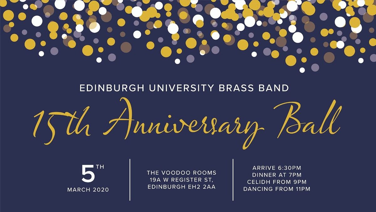 Get your tickets for our ball on the 5th of March 2020!

Dinner tickets will only be on sale for one more week! Buy yours by the 16th of February to avoid disappointment.

After-dinner tickets are also available and will be on sale until the 4th of March.

Get yours now!