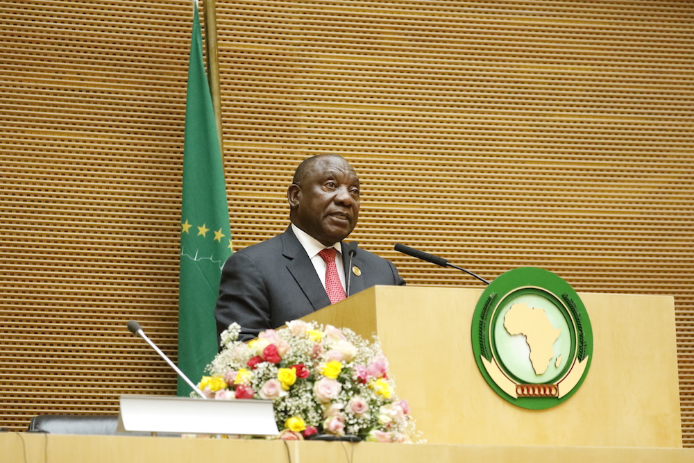 _AfricanUnion's tweet image. President @CyrilRamaphosa, President of the Republic of #SouthAfrica has been elected Chairperson of the @_AfricanUnion for 2020.
33rd #AUSummit
#SilencingTheGuns