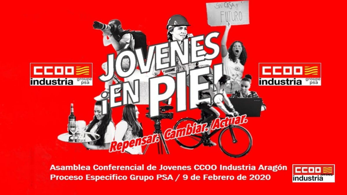 JaimeAllozaRuiz's tweet photo. Conferencia de Jóvenes de #GrupoPSA #Opel en Zaragoza.
Debate:
📍Situación actual jóven
📍Individualismo VS sentimiento de clase
📍Lucha por mejorar derechos y condiciones
📍Relevo generacional dentro de la organizacion
🌠Nos toca dar un paso adelante y asumir responsabilidades https://t.co/LjphUtSEOt