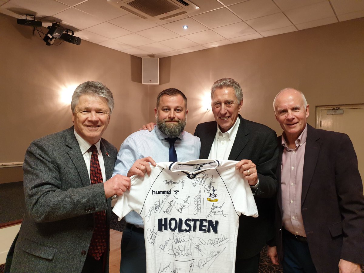 Had a great evening with Scunthorpe Spurs Supporters Club along with my old team mates Stevie P and Phil Beal. Thanks to all the organisers especially Julia Fixter.