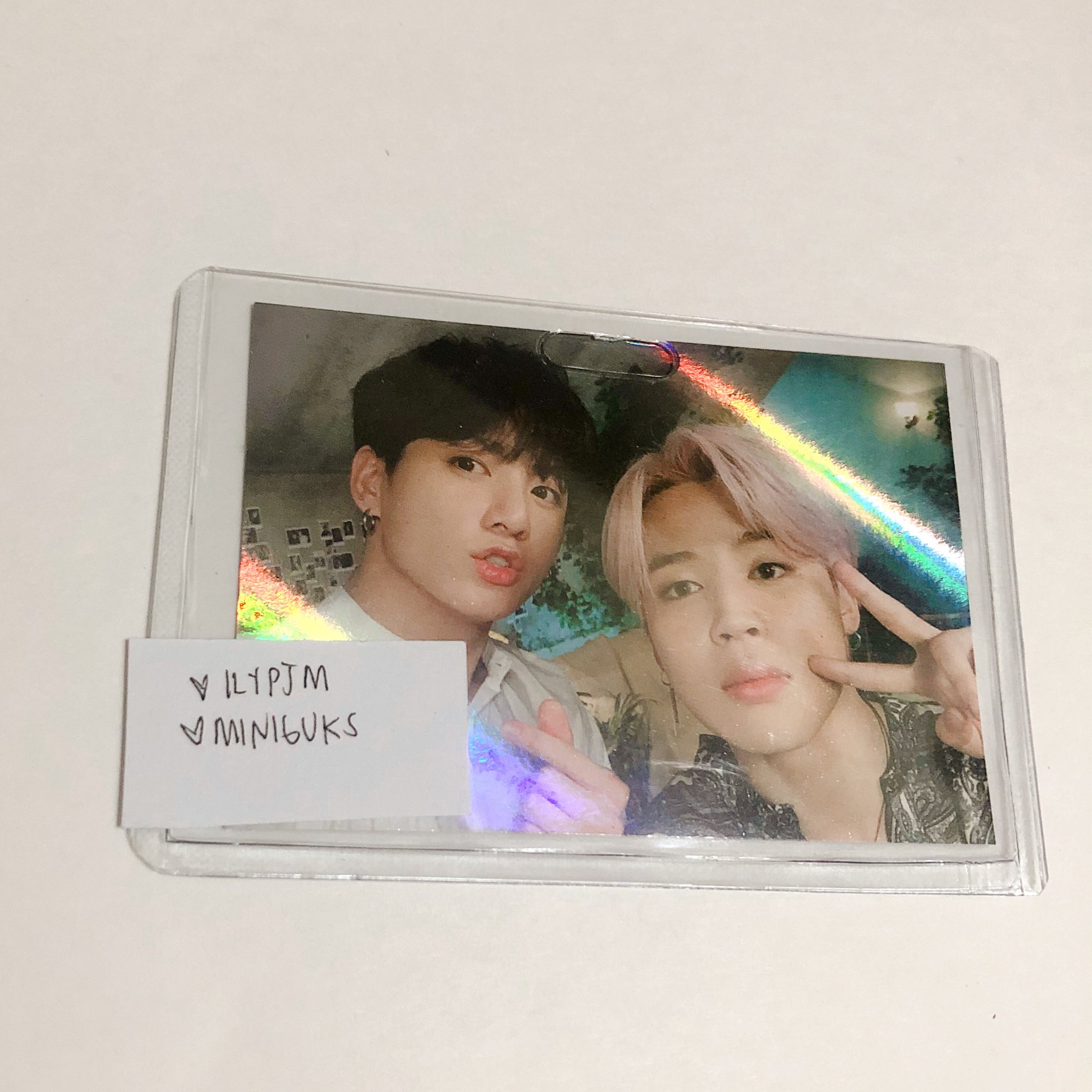 BTS ジミン ジョングク HOLO TICKET MUSTER 5TH BTS 5th Muster Magic Shop Ticket Holder Hologram Photo Card