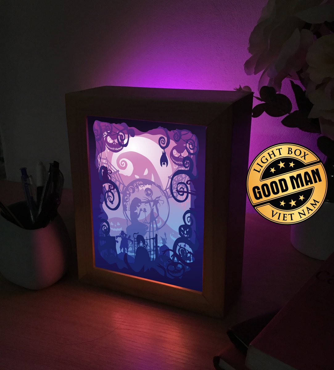 Download Lightboxgoodman On Twitter Goodman Nightmare Before Christmas 1 3d Paper Cutting Light Box Svg Template Files 3d Shadow Box Template Svg Files 20x26 Cm Order Product Here Https T Co Lsyveqbj9t Https T Co Zd5ovdrnec