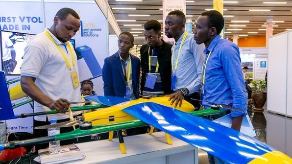 justinarenstein's tweet photo. My favorite part of the #AfricanDroneForum in 🇷🇼 was bringing young pioneers from 11 African 🌍 countries to #ADF2020 to show how they're using #CivicTech for good.

They're harnessing homegrown solutions as part of our @AfricanDRONEorg initiative to tackle poverty.

#WanaData https://t.co/vWiqF3bc5u