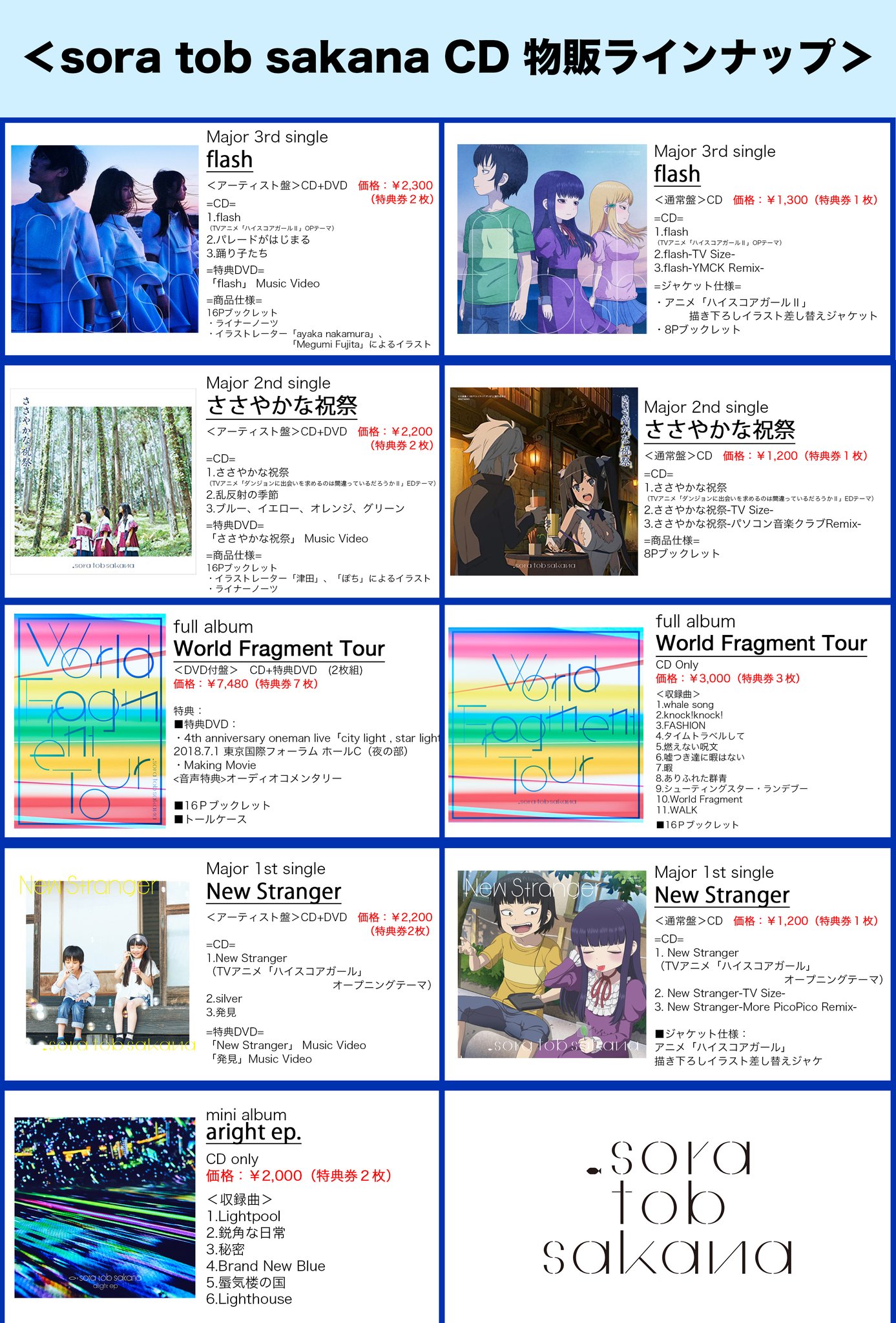 Sora Tob Sakana Auf Twitter 天体の音楽会から一夜明けてまだまだ余韻も醒めない中ですが 今日からまた一歩ずつ進んで行きます というわけで明後日11日は 定期公演 In Harevutai なんと天体の音楽会後の特別企画として 過去作含めcd全種に特典券を付与します