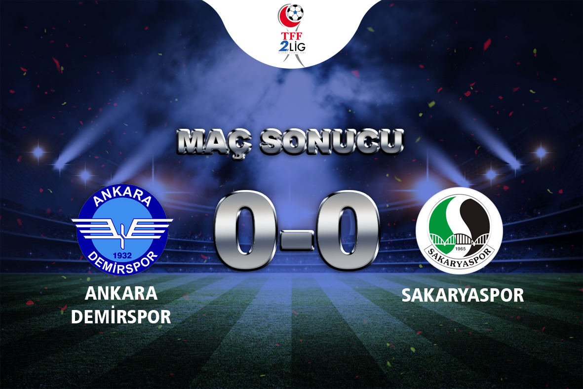 Takımımız, Sakaryaspor karşılaşmasından beraberlikle ayrılıyor. #AnkaraDemirspor