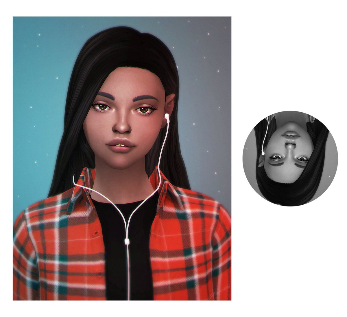 isja0's tweet photo. I've been making some cc these days and this hair is one of the wips! https://t.co/hj4tiv1pQT
