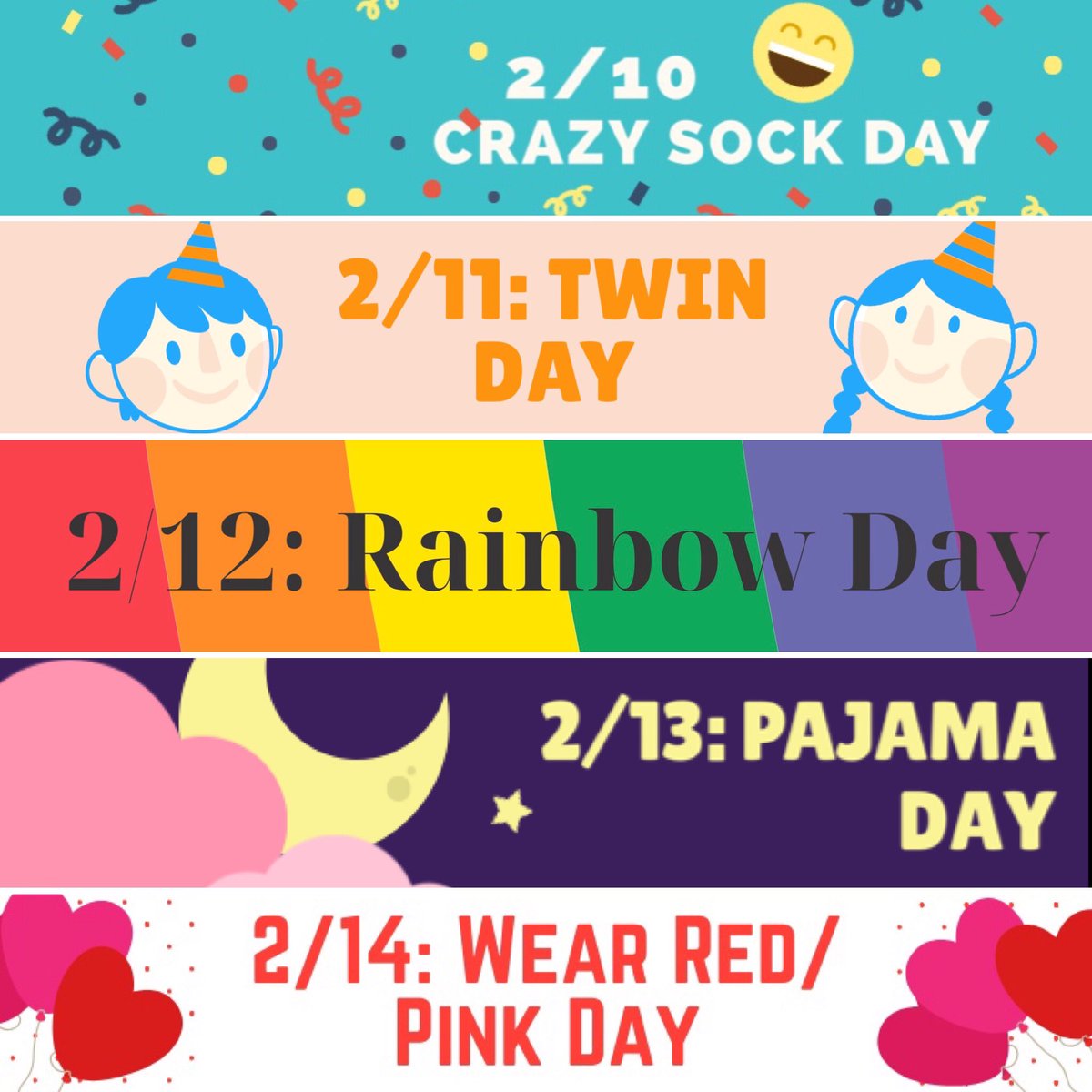 NebingerPTA's tweet photo. Happy Spirit Week! #wearenebinger Collections for points:
• Socks for @GirlsInc_PANJ’s BOLD Futures program beginning on Monday. • $1 donations for #Nebinger’s Autism Support program • @boxtops4edu due by Friday! https://t.co/RhAsDoIeRB