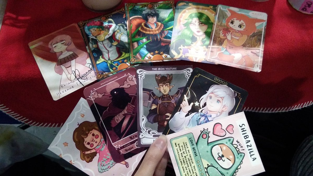 thank you so much to friends and everyone who came by the booth to support and to trade! ! so happy recieving ur cards, stickers, and meeting u guys!! ?? 