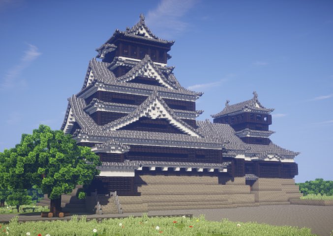 マイクラ 和風建築 城 Minecraftの画像だけ