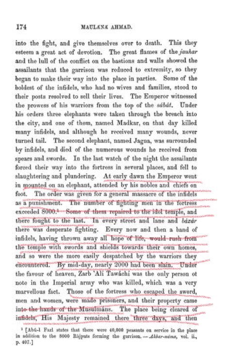 12/n  @Javedakhtarjadu now let’s talk abt persecution of Hindus by Akbar.1)Massacre of Hindus of Garha in 1560 AD(Ref: The SAGE Encyclopedia of War: Social Science Perspectivesedited by Paul Joseph)Abul Fazl states: 48,000 Hindus were persecuted at the orders of Akbar.