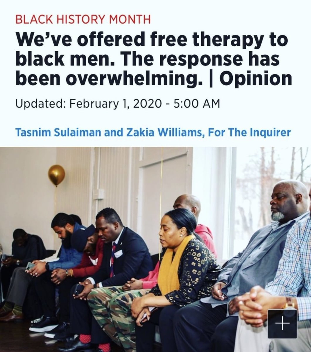GirlsLLL's tweet photo. Black Men Heal is a nonprofit that provide free therapy to men in the Philadelphia area. 
#BlackMenMatters
#MentalHealthMatters
#SonshineSunday https://t.co/DtKVzH5efi