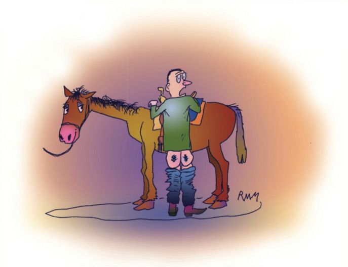 SpaldingLabs's tweet image. Caption this in RT!👇 by Dr Robert M Miller.

 #HorseCartoons #VeterinaryHumor