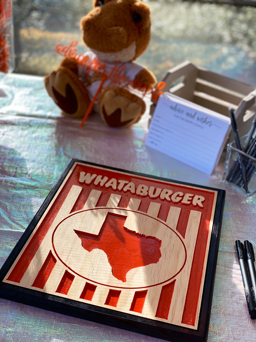TexasHollie's tweet photo. We had the best time at our #WhataCouple wedding shower last night. It was truly everything I could have ever dreamed of. We even go the little whataburger hats!
Shoutout to Clear Lake/NASA @Whataburger manager and team for helping make it happen!! Now just 2 wks to go to ๐ฐ๐ป๐คต๐ป https://t.co/lIUP1BdfYp