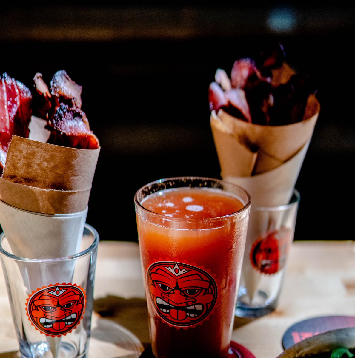 #BaconFlight + brunch cocktail: the most important meal of the sunday — starts 11am!