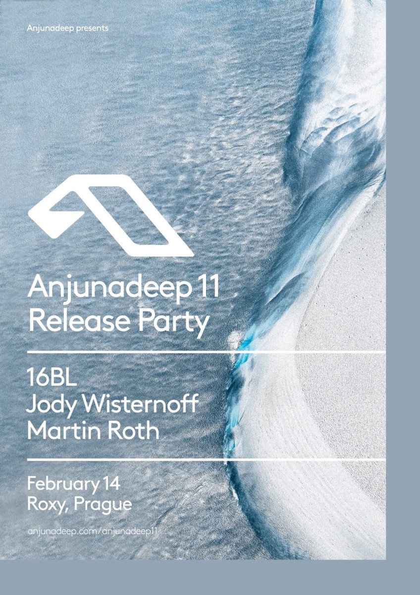 SOUTĚŽ
Respektovaný britský label Anjunadeep přiváží do pražské Roxy již v pátek, 14. února Anjunadeep 11 Release Party, na které vystoupí hned tři z jeho hvězd: 16BL,Jody Wisternoff a Martin Roth.Čeká vás noc, plná jedinečného anjunadeep soundu.
Už od pondělí 10.2.2020 soutěžíme