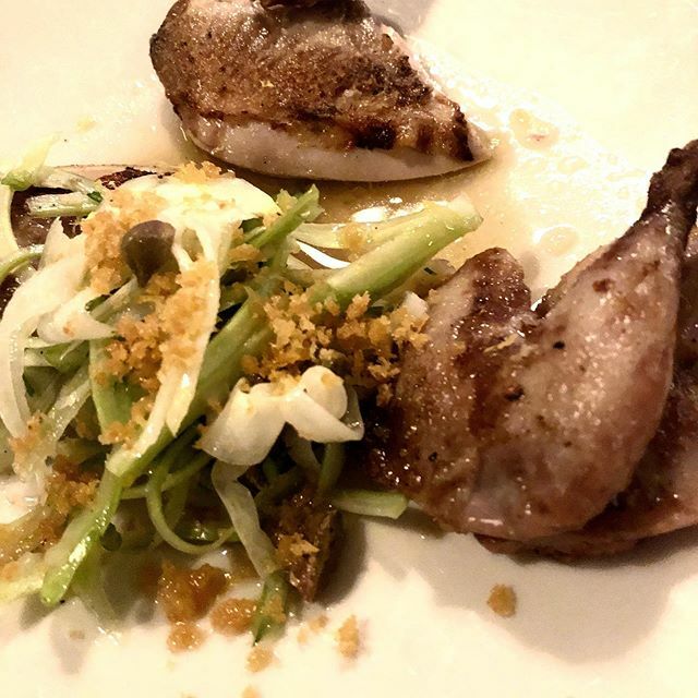 JamesWaddingto3's tweet image. Quail, puntarelle &amp;amp; capers @lyleslondon from @lowejames  Amazing lemony bits really made this dish. #foodie #michelinstar #chef #londonfood #shoreditch #restaurant