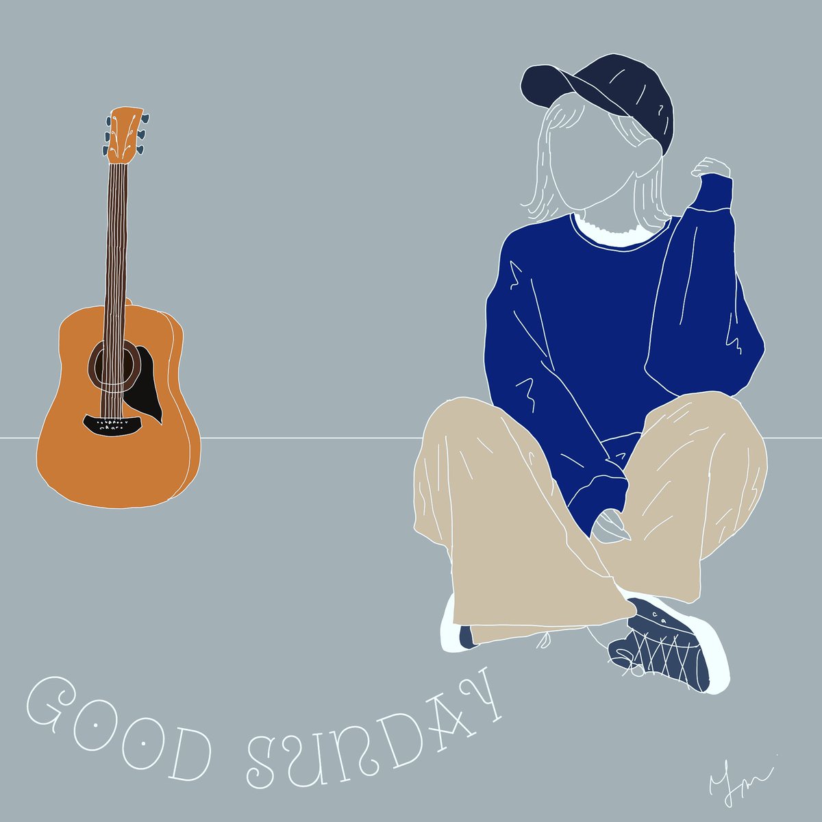 Ym Pa Twitter Good Bye Sunday Ymindustry Art Design Graphicdesign アート デザイン グラフィックデザイン Music 音楽 Drawing Illustration Digitalart Digitalillustration デジタルアート デジタルイラスト Guitar Acousticguitar ギター