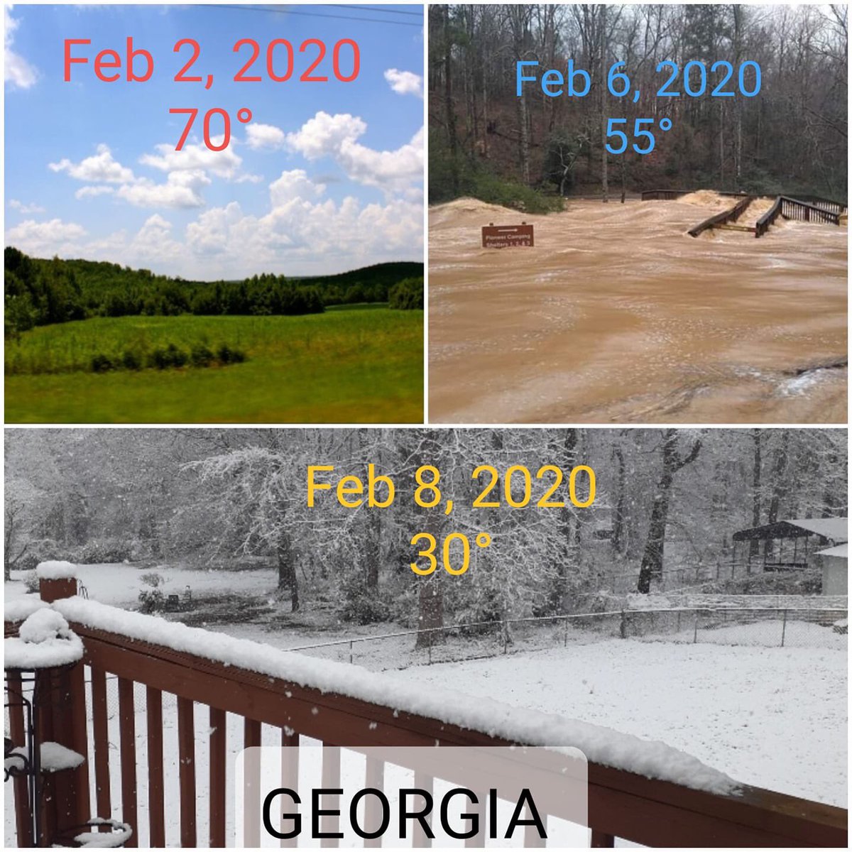 JMichaelBrewer's tweet photo. Well this pretty much sums up the month of February in Georgia already... #gawx #Georgia https://t.co/nSCfimBBbB