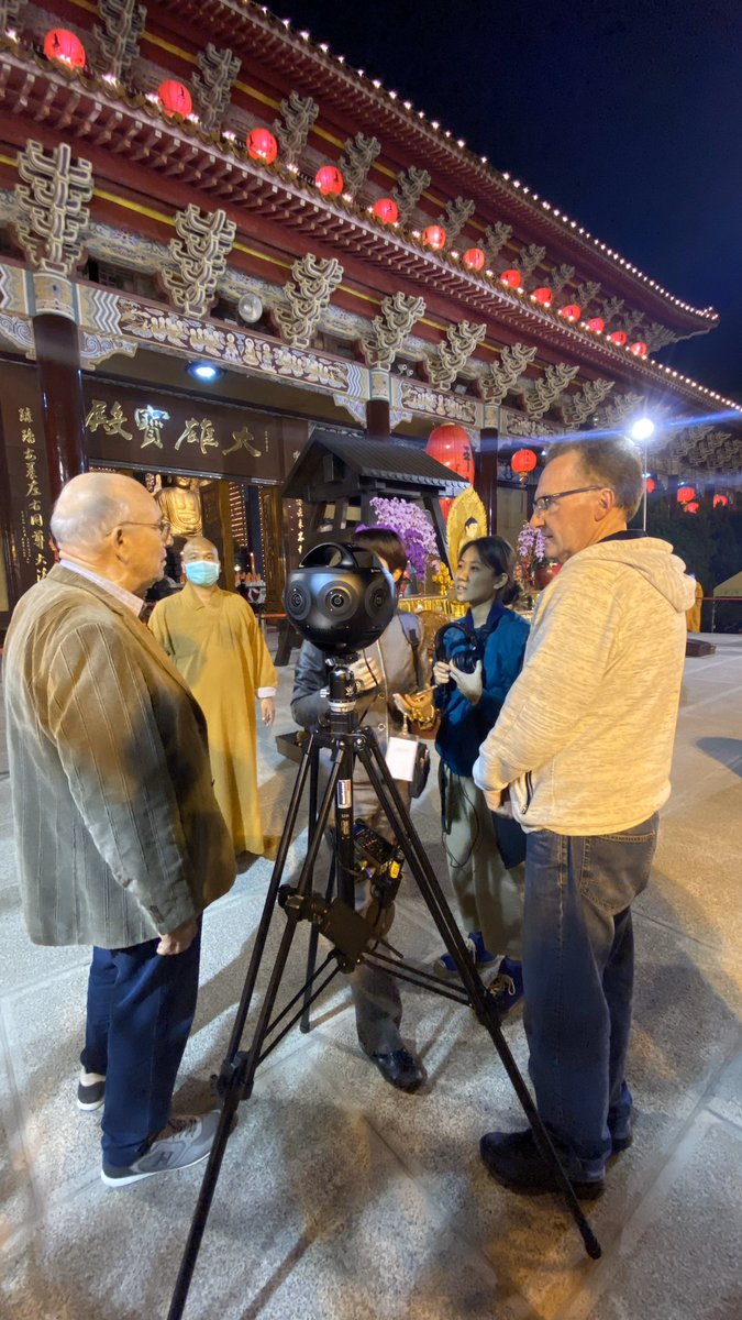 Across in Taiwan for planning for a new exhibition later this year at the Fo Guang Shan Buddhist Museum and fortunate to join some of the colleagues on a couple of the filming of 360 video and still panoramas for use within the exhibition during the Lunar New Year celebrations.