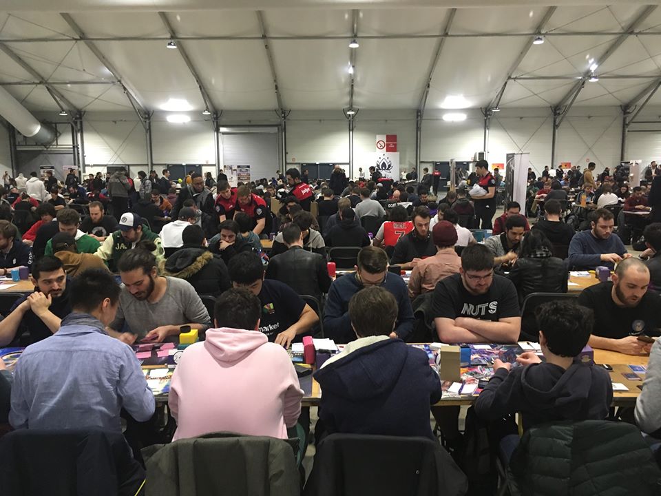 CardmarketYGO's tweet photo. We are moving 300 players from the #YuGiOh Main event at #CMSeriesParis to another venue! Thanks #StormCiara https://t.co/O0h8oisACF