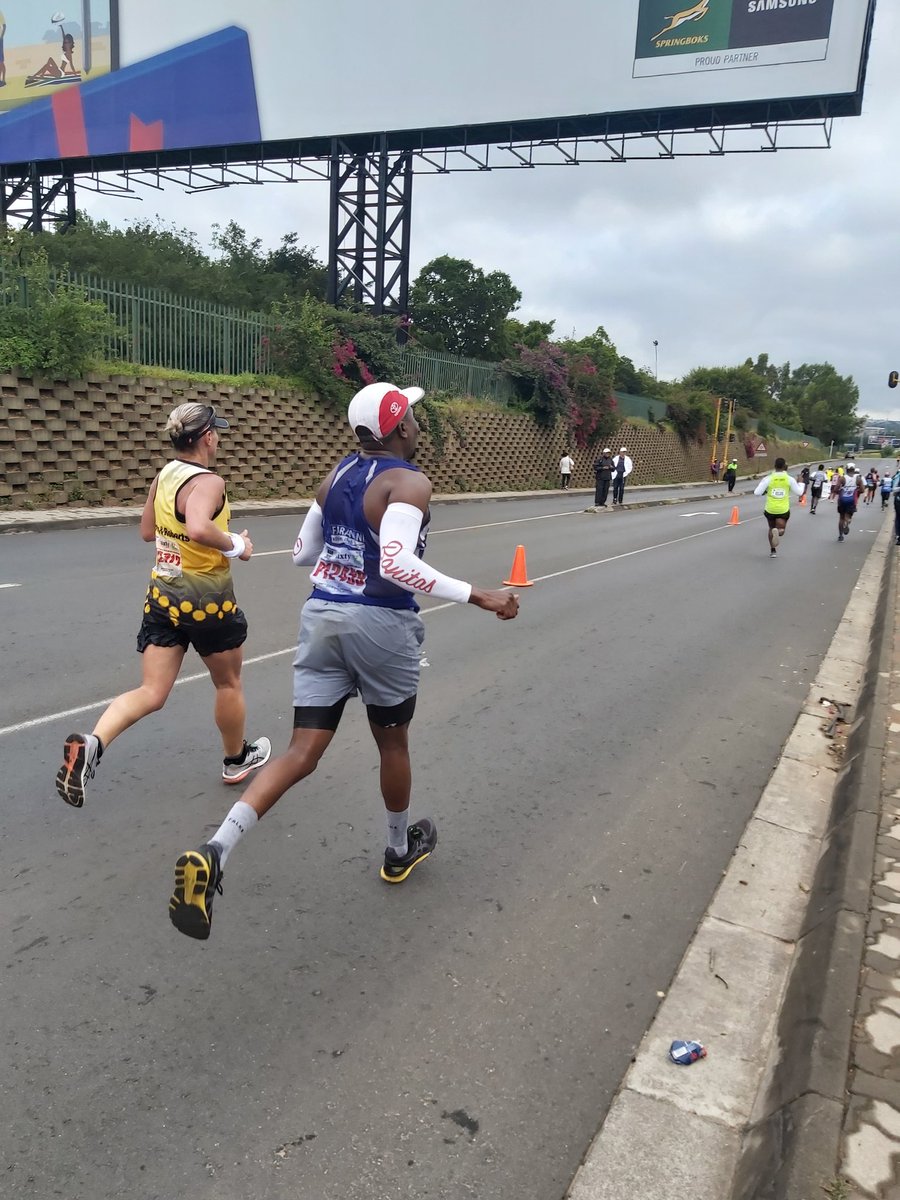 ClubAzania's tweet photo. Nice pushing Lucky 💪🏿💪🏿, @JeppeMarathon was conquered. 
#JeppeMarathon https://t.co/AuNN5bBHSI