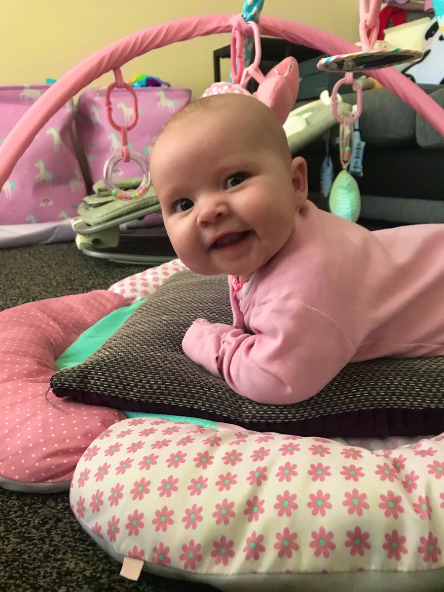 Sunday workout for Holly #tummytime #BabyRussell