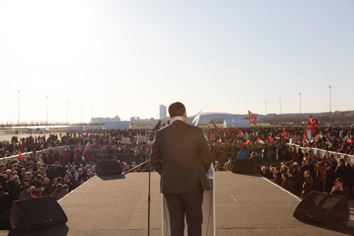 kudusmitingi's tweet photo. Demokrat Parti Genel Başkanı Gültekin Uysal konuşmalarını gerçekleştirdi. https://t.co/bsZA3RObii
